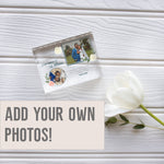 Load image into Gallery viewer, 2nd Anniversary Gift for Him or For Her, Second Wedding Anniversary Gift For Couple, Cotton Anniversary PhotoBlock - Unique Prints
