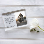Load image into Gallery viewer, Biker Memorial Frame | Sympathy Gift Loss Of Biker | Loss Of Biker Frame PhotoBlock - Unique Prints
