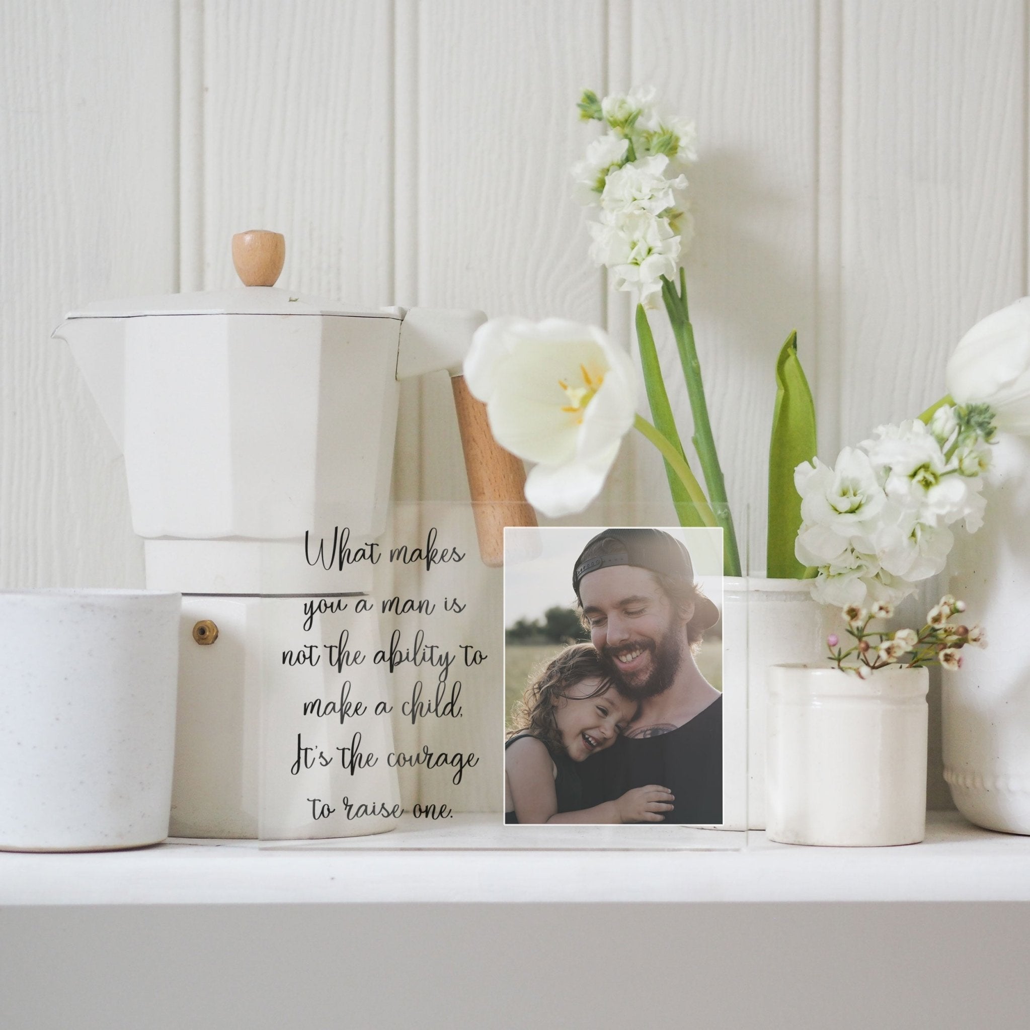 Bonus Dad Gifts From Daughter | Step Dad Fathers Day Gift | Fathers Day Step Dad Gift PhotoBlock - Unique Prints