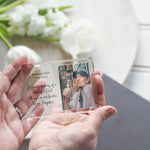 Load image into Gallery viewer, Custom Memorial Ornament, Remembrance Ornament, Memorial Gift Dad, Loss of Father, PhotoBlock - Unique Prints
