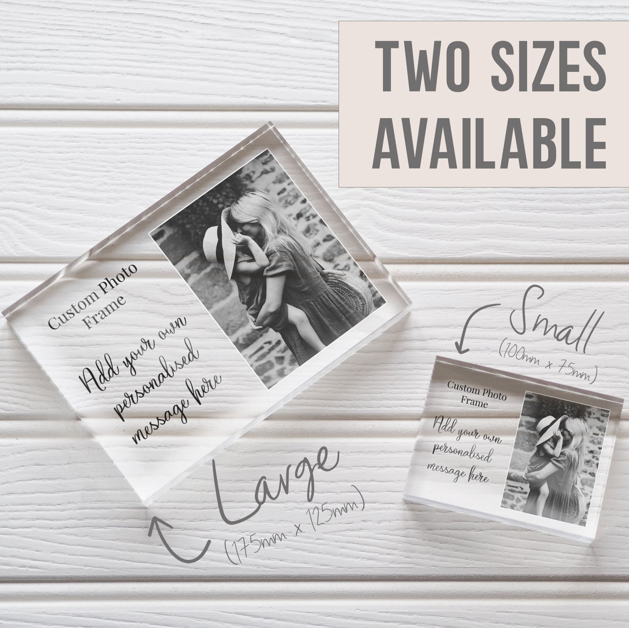 Daughter Gift From Mom To Daughter Picture Frame | Gift To Daughter From Mom and Dad | Mother Daughter Gift PhotoBlock - Unique Prints