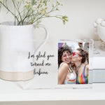 Load image into Gallery viewer, Lesbian Gifts | Lesbian Girlfriend Gift | Lesbian Wedding | LGBTQ Pride PhotoBlock - Unique Prints
