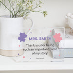 Load image into Gallery viewer, Teacher Gift, Desk Sign For Teacher, End Of Term Gift, Instructor Present, Gift For Coach, Teacher Goodbye Gift PhotoBlock - Unique Prints
