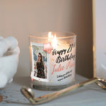 Load image into Gallery viewer, 21st Birthday Custom Photo Glass Candleholder | Teen Girl Bday, Gift Ideas For Her | Personalised Votive Glass with Picture | Bday Present Candleholder - Unique Prints
