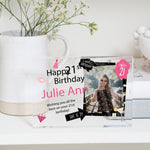 Load image into Gallery viewer, 21st Birthday Gift For Her | 21st Birthday Gift For Best friend | 21st Birthday Gift For Daughter | 21st Birthday Gift For Girlfriend PhotoBlock - Unique Prints
