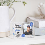 Load image into Gallery viewer, 21st Birthday Gift For Him | Personalized 21st Birthday Gift For Best Friend | 21st Cake Topper PhotoBlock - Unique Prints
