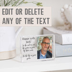 Load image into Gallery viewer, 50th Birthday Gift For Him | Friends 50th Birthday Gift Ideas | Dad 50th Birthday Gift Idea PhotoBlock - Unique Prints
