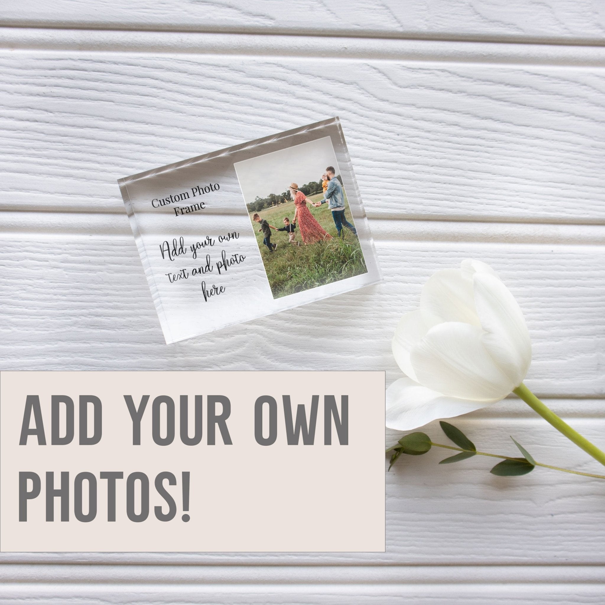 5x7 Customized Family Picture Frame | We Are Family Photo Frame PhotoBlock - Unique Prints