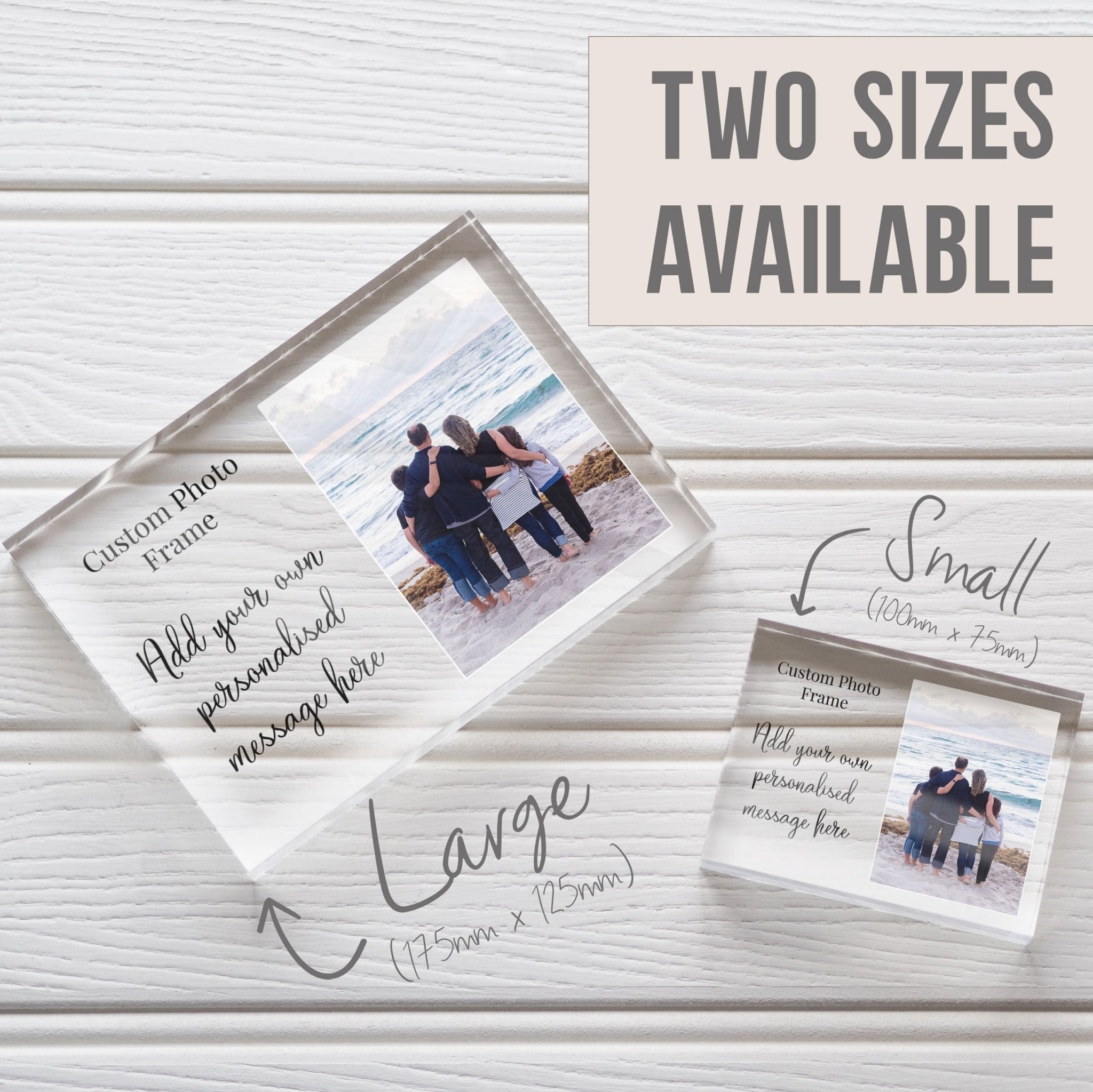 5x7 Family Picture Frame | Customized Family Picture | We Are Family Photo Frame PhotoBlock - Unique Prints
