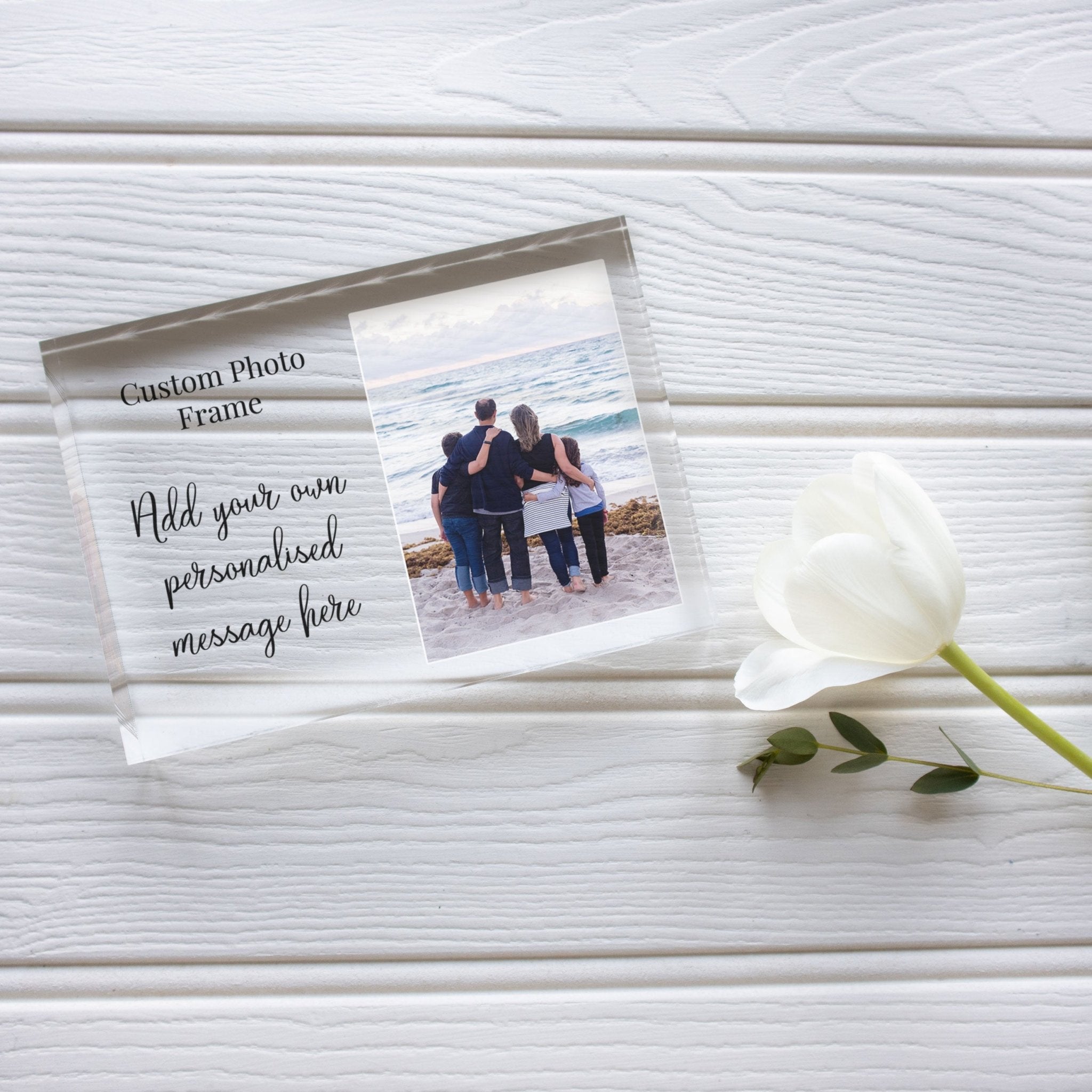 5x7 Family Picture Frame | Customized Family Picture | We Are Family Photo Frame PhotoBlock - Unique Prints