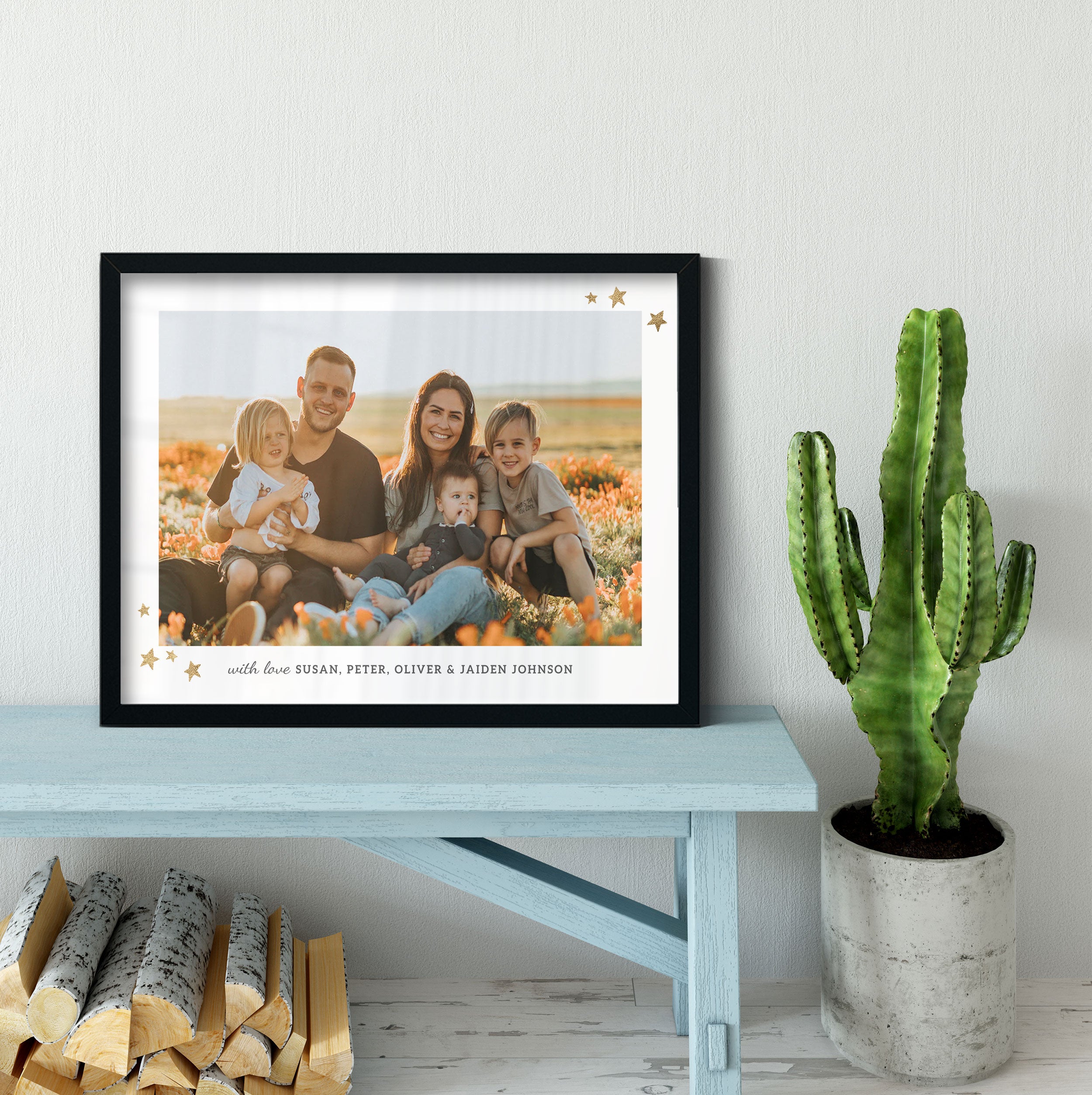 Custom Family Gift | Transparent Frame | Family Photo Present