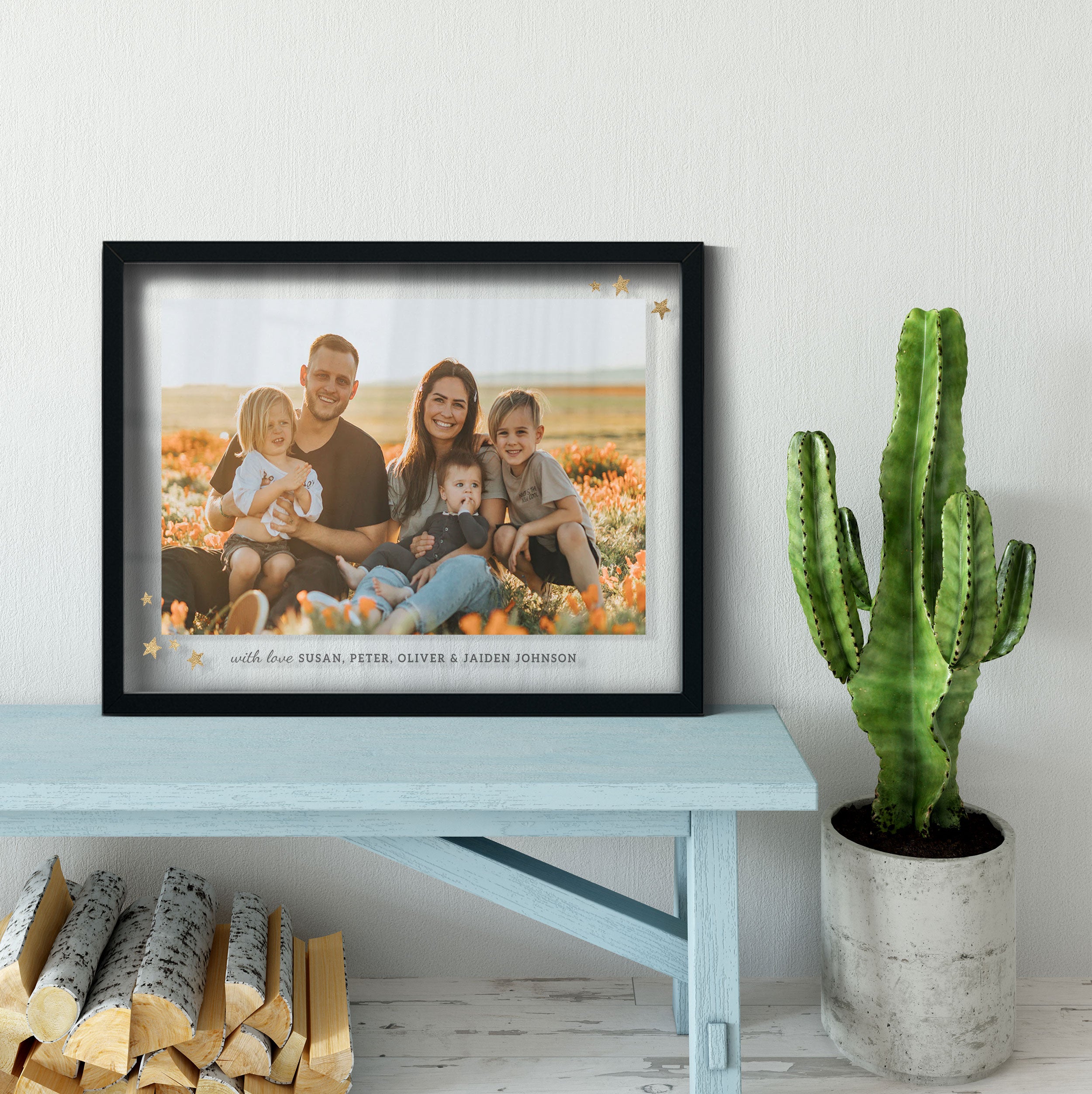 Custom Family Gift | Clear Photo Frame | Home Decoration