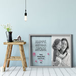 Load image into Gallery viewer, Happy Birthday Mom | Transparent Frame | Birthday Gift Idea | Custom Photo Frame

