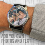 Load image into Gallery viewer, Custom Memorial Gift | Dad Remembrance Present | Custom Photo Watch

