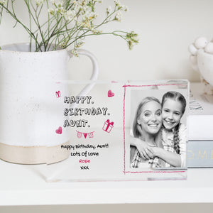 Personalised Auntie Gift | Happy Birthday Aunt | Keepsake Ornament