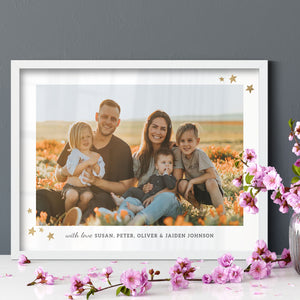 Custom Family Gift | Transparent Frame | Family Photo Present