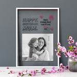 Load image into Gallery viewer, Happy Birthday Mom | Transparent Frame | Birthday Gift Idea | Custom Photo Frame
