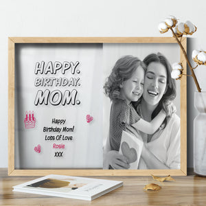 Happy Birthday Mom | Transparent Frame | Birthday Gift Idea | Custom Photo Frame