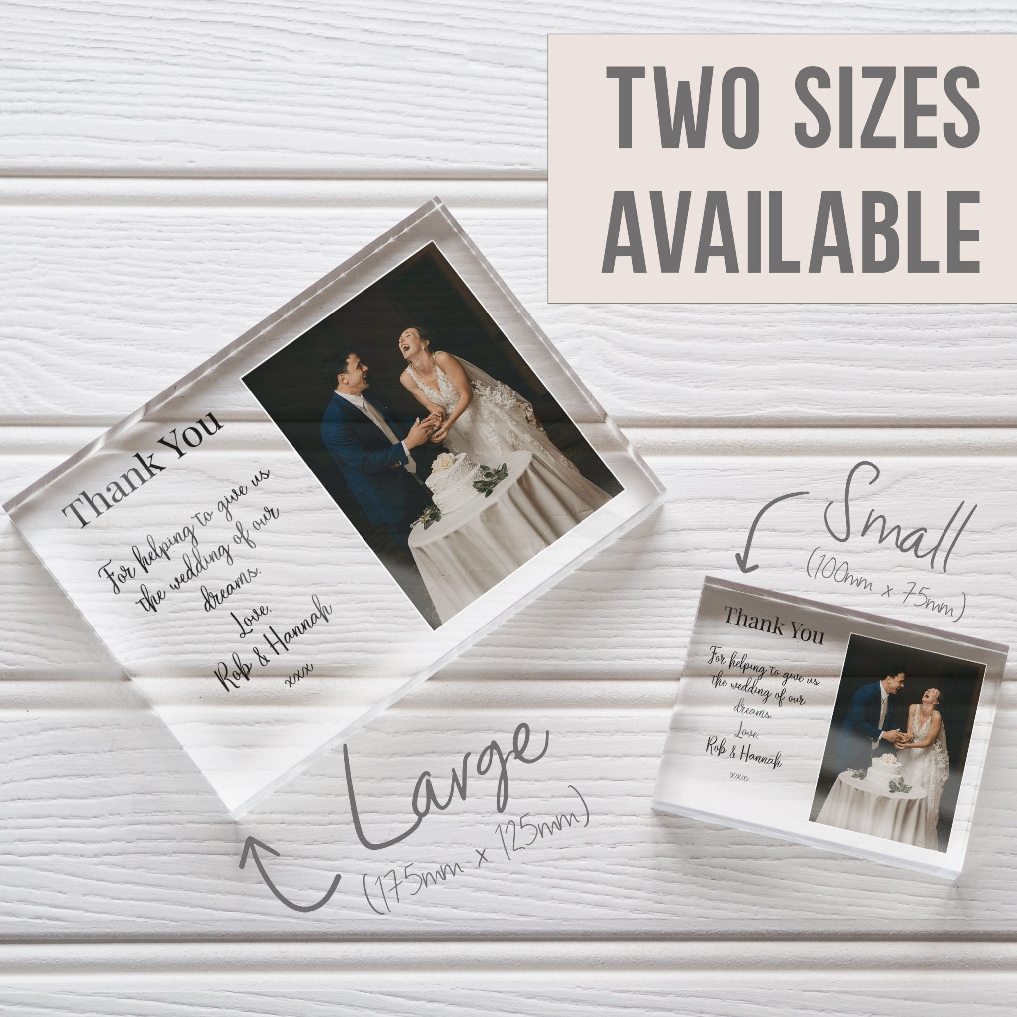 A Parents Thankyou Wedding Frame | Thankyou To Parents For Wedding Gift PhotoBlock - Unique Prints