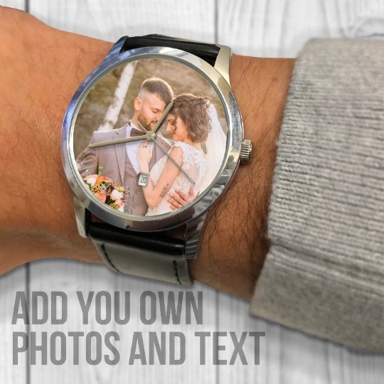Anniversary Gift | Custom Keepsake Watch | Gift For Him Watch - UniquePrintsStore