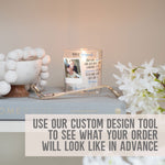 Load image into Gallery viewer, Auntie Quotes Custom Photo Candle Holder | New Baby, Aunt Gift Ideas | Personalized Votive Glass with Picture | Crystal Home Decor Present Candleholder - Unique Prints
