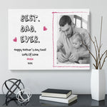 Load image into Gallery viewer, Best Dad Ever | Personalised Canvas | Father&#39;s Day Gift Canvas - UniquePrintsStore
