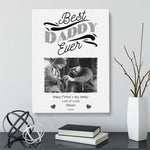 Load image into Gallery viewer, Best Daddy Ever | Custom Canvas Gift | Father&#39;s Day Gift Canvas - UniquePrintsStore
