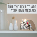 Load image into Gallery viewer, Best Friend Birthday Custom Photo Candle Holder | Pal Quotes Gift Idea | Personalized Votive Glass with Picture | Crystal Home Decor Present Candleholder - Unique Prints
