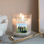 Load image into Gallery viewer, Best Friend Birthday Custom Photo Glass Candleholder | Long Distance Friends Keepsake, Friendship Gift Idea | Personalised Votive w/ Picture Candleholder - Unique Prints
