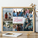 Load image into Gallery viewer, Best Friend Collage Frame | Multi Picture Frame For Friends Birthday Transparent Frame - UniquePrintsStore
