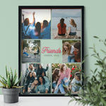 Load image into Gallery viewer, Best Friend Collage Frame | Multi Picture Frame For Friends Birthday Transparent Frame - UniquePrintsStore
