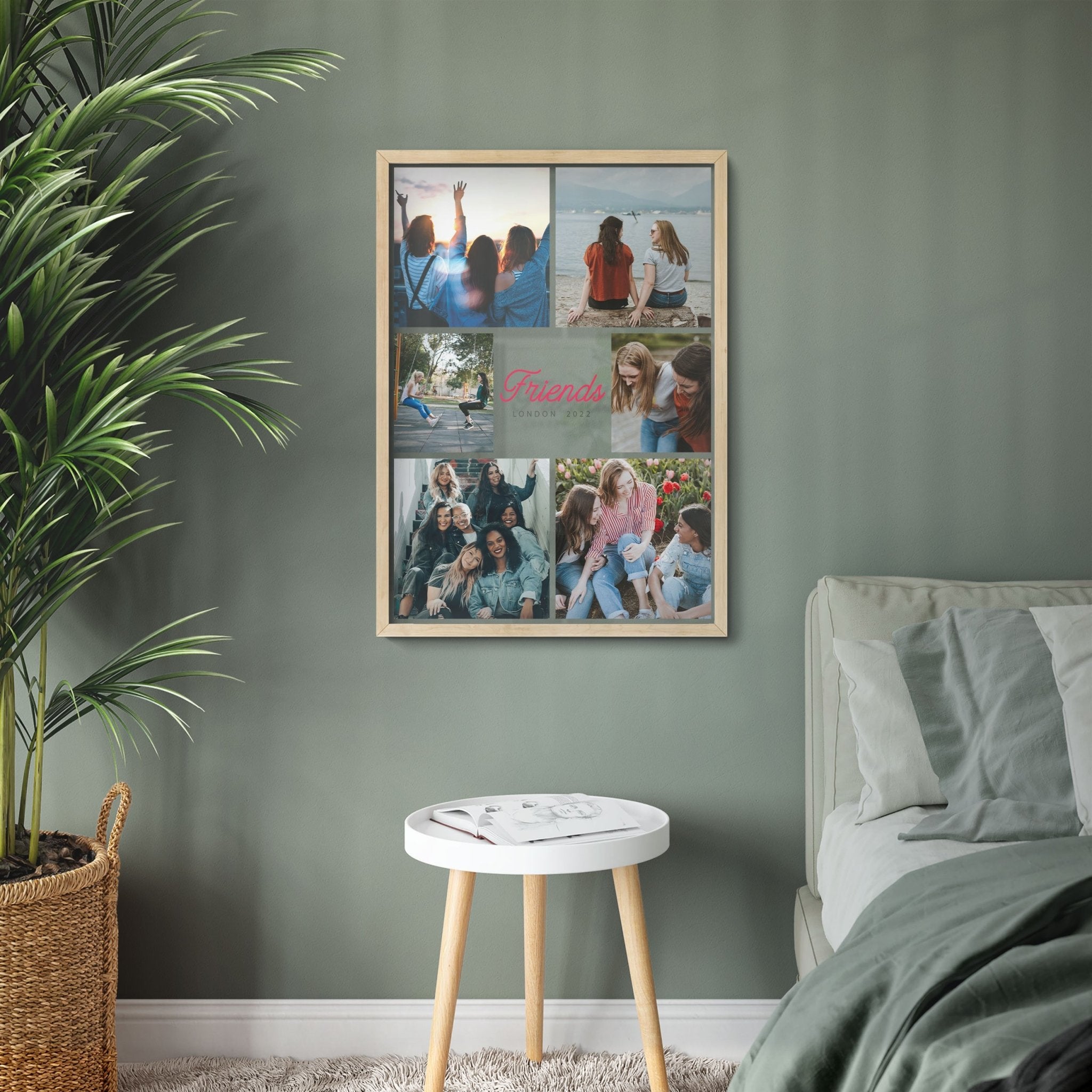 Best Friend Collage Frame | Multi Picture Frame For Friends Birthday Transparent Frame - UniquePrintsStore