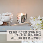 Load image into Gallery viewer, Best Friend Customized Photo Candle Holder | Pal Quotation Cadre Gift Ideas | Personalized Votive Glass with Picture | Home Decor Present Candleholder - Unique Prints

