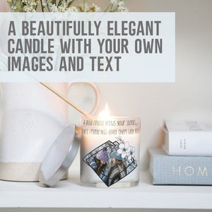 Best Friend Customized Photo Candle Holder | Pal Quotation Gift Ideas | Personalised Votive Glass with Picture | Crystal Home Decor Present Candleholder - Unique Prints