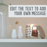 Load image into Gallery viewer, Best Friend Personalised Custom Photo Candle Holder | Friendship Gift Ideas | Custom Texts/Quotes Votive Glass with Picture | Decor Present Candleholder - Unique Prints
