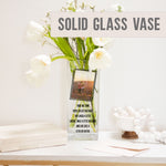 Load image into Gallery viewer, Best Friend Personalised Photo Glass Vase | Friendship Gift Ideas | Custom Texts/Quotes Flower Stand w/ Picture Present | Crystal Home Decor Vase - Unique Prints
