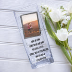 Load image into Gallery viewer, Best Friend Personalised Photo Glass Vase | Friendship Gift Ideas | Custom Texts/Quotes Flower Stand w/ Picture Present | Crystal Home Decor Vase - Unique Prints
