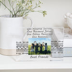 Load image into Gallery viewer, Best Friend Picture Frame, Best Friend Long Distance Gift, Custom Photo Frame, best friend 30th birthday gift PhotoBlock - Unique Prints
