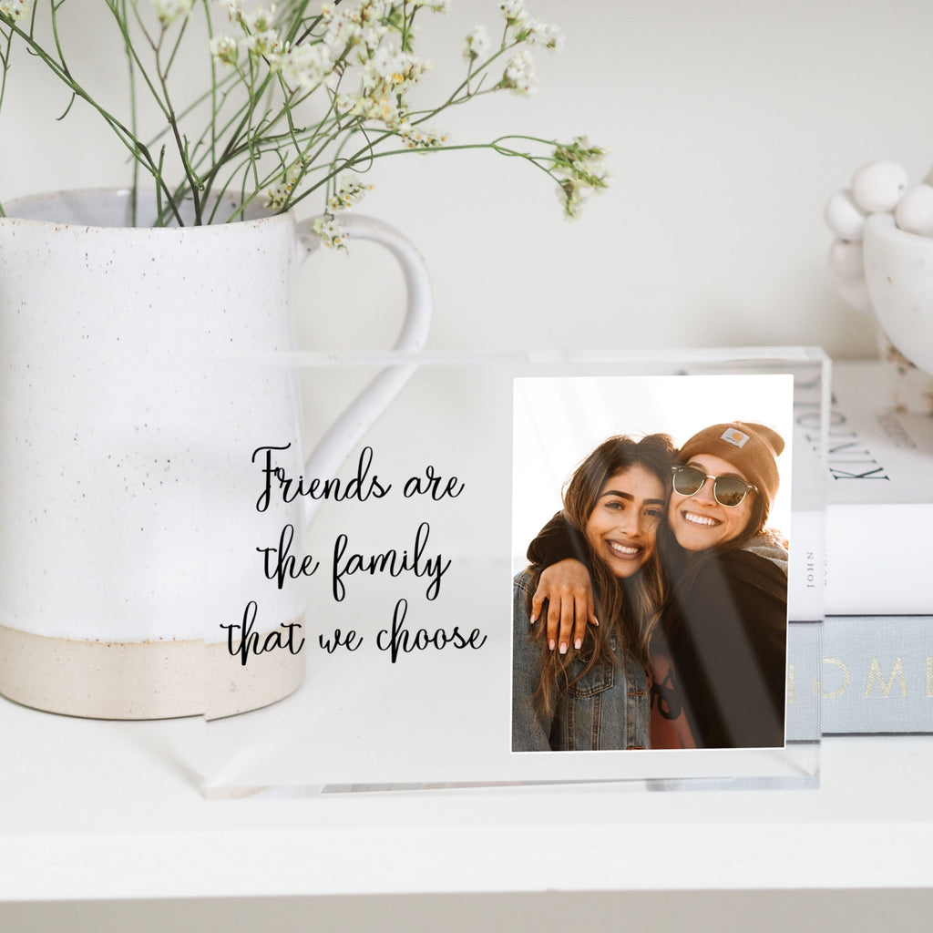 Best Friends Picture Frame, Best Friends Gift, Best Friend Birthday Gift PhotoBlock - Unique Prints