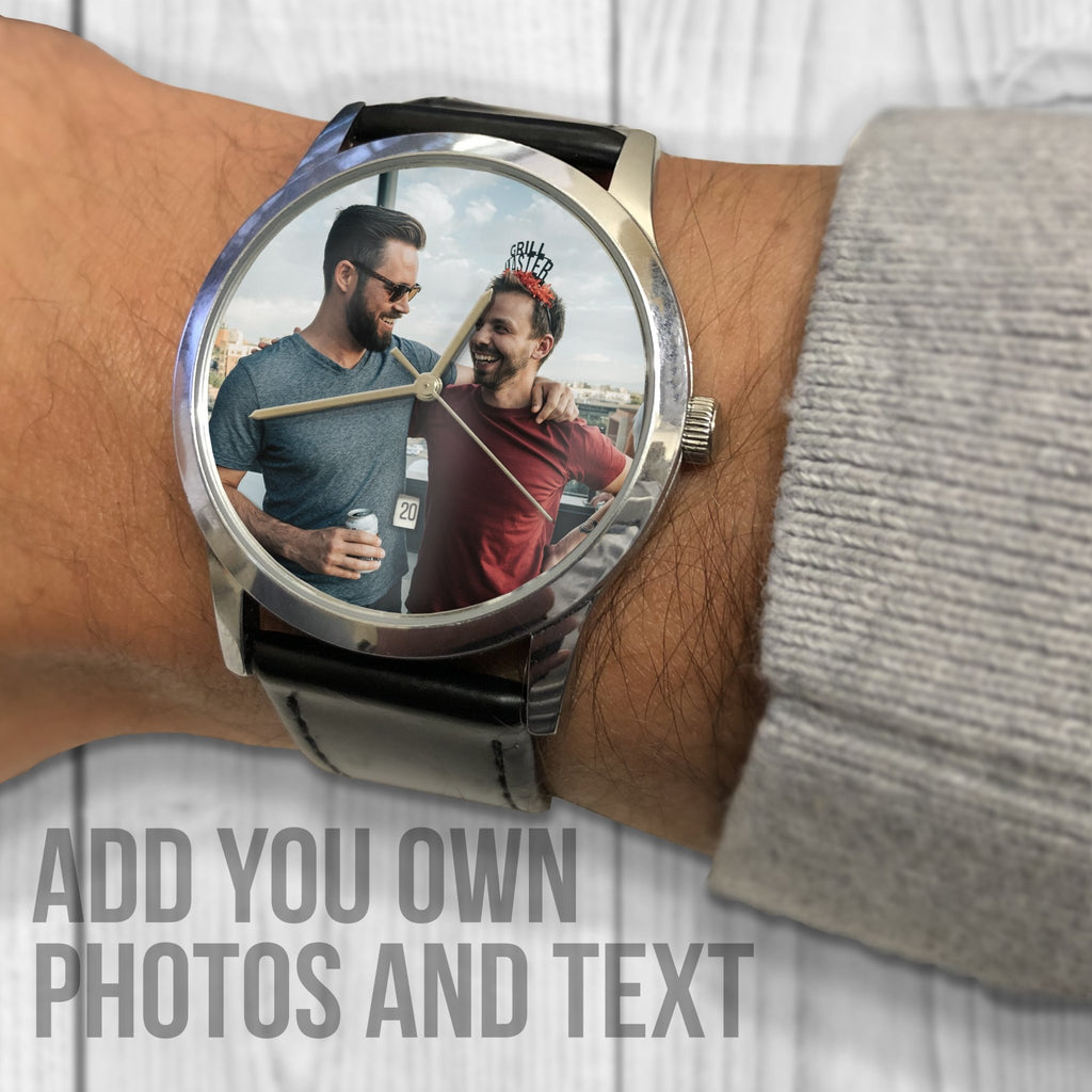 Best Man Gift | Custom Photo Watch | Gift For Best Friend Watch - UniquePrintsStore