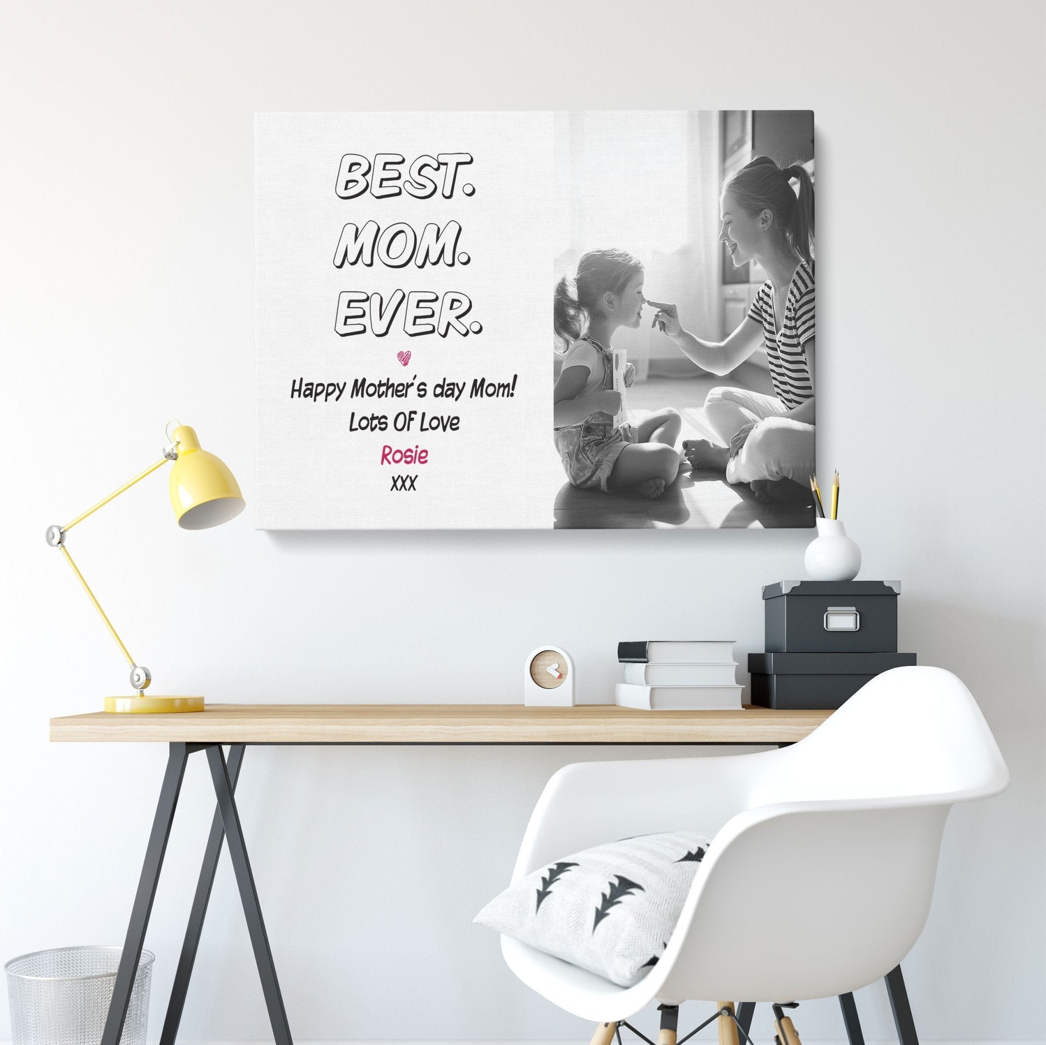 Best Mom Ever | Personalised Canvas | Mother's Day Gift Canvas - UniquePrintsStore