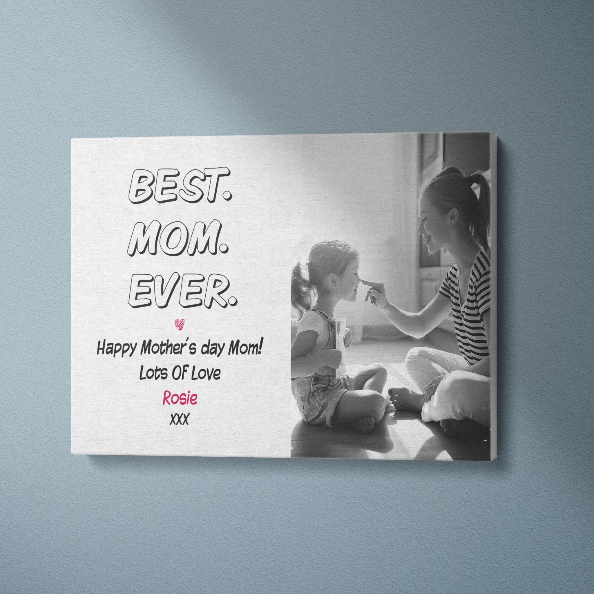 Best Mom Ever | Personalised Canvas | Mother's Day Gift Canvas - UniquePrintsStore