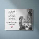 Load image into Gallery viewer, Best Mom Ever | Personalised Canvas | Mother&#39;s Day Gift Canvas - UniquePrintsStore

