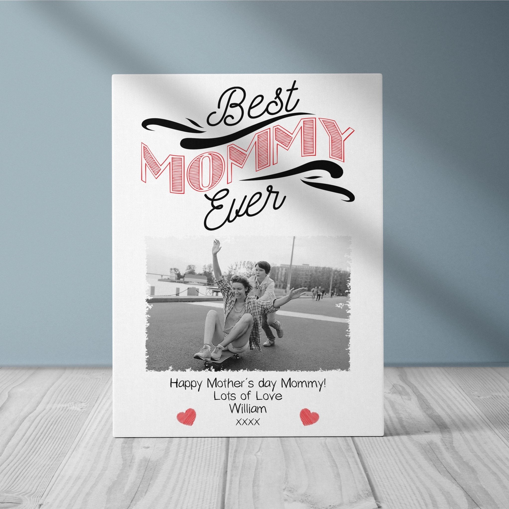 Best Mommy Ever | Custom Canvas Gift | Mother's Day Gift Canvas - UniquePrintsStore