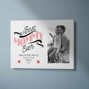 Best Mommy Ever | Personalised Canvas | Gift From Kids Canvas - UniquePrintsStore