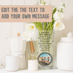 Load image into Gallery viewer, Bestie Custom Photo Glass Vase | Best Friend Gift Ideas | Quotation Acrylic Picture Flower Stand | Personalized Friendly Home Decor Present Vase - Unique Prints
