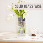 Load image into Gallery viewer, Big Brother Custom Photo Glass Vase | Unique Family Gift Ideas for Bro | Personalised Crystal Flower Stand with Picture | Home Decor Present Vase - Unique Prints
