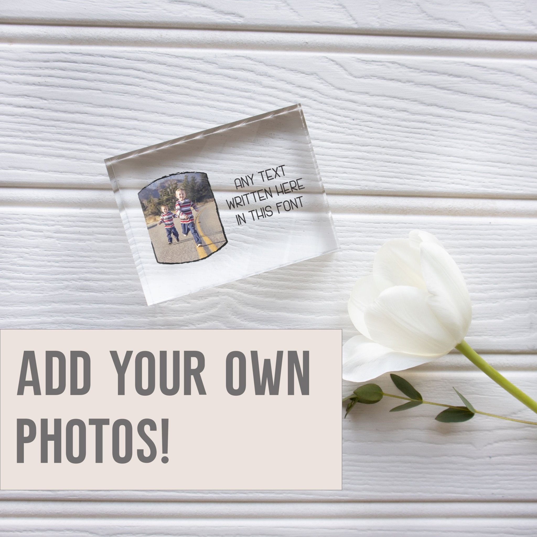 Big Brother Gift Picture Frame | Unique Family Picture Frame | Custom Photo Frame PhotoBlock - Unique Prints