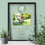 Load image into Gallery viewer, Birthday Gift Idea | Transparent Frame | Happy Birthday Daddy Transparent Frame - UniquePrintsStore

