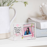 Load image into Gallery viewer, Breast Cancer Gift | Breast Cancer Ribbon | Think Pink Ribbon | Fight Like A Girl PhotoBlock - Unique Prints
